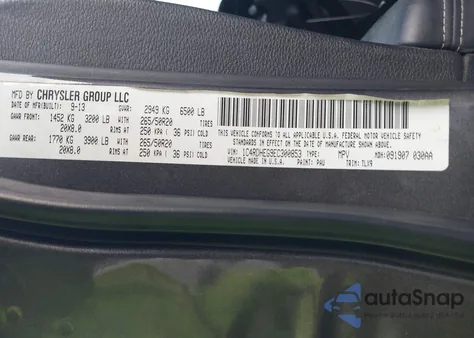 2014 Dodge Durango Citadel from USA, damaged, VIN 1C4RDHEG9EC300853